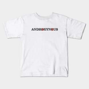 Androgynous Black / Red Kids T-Shirt